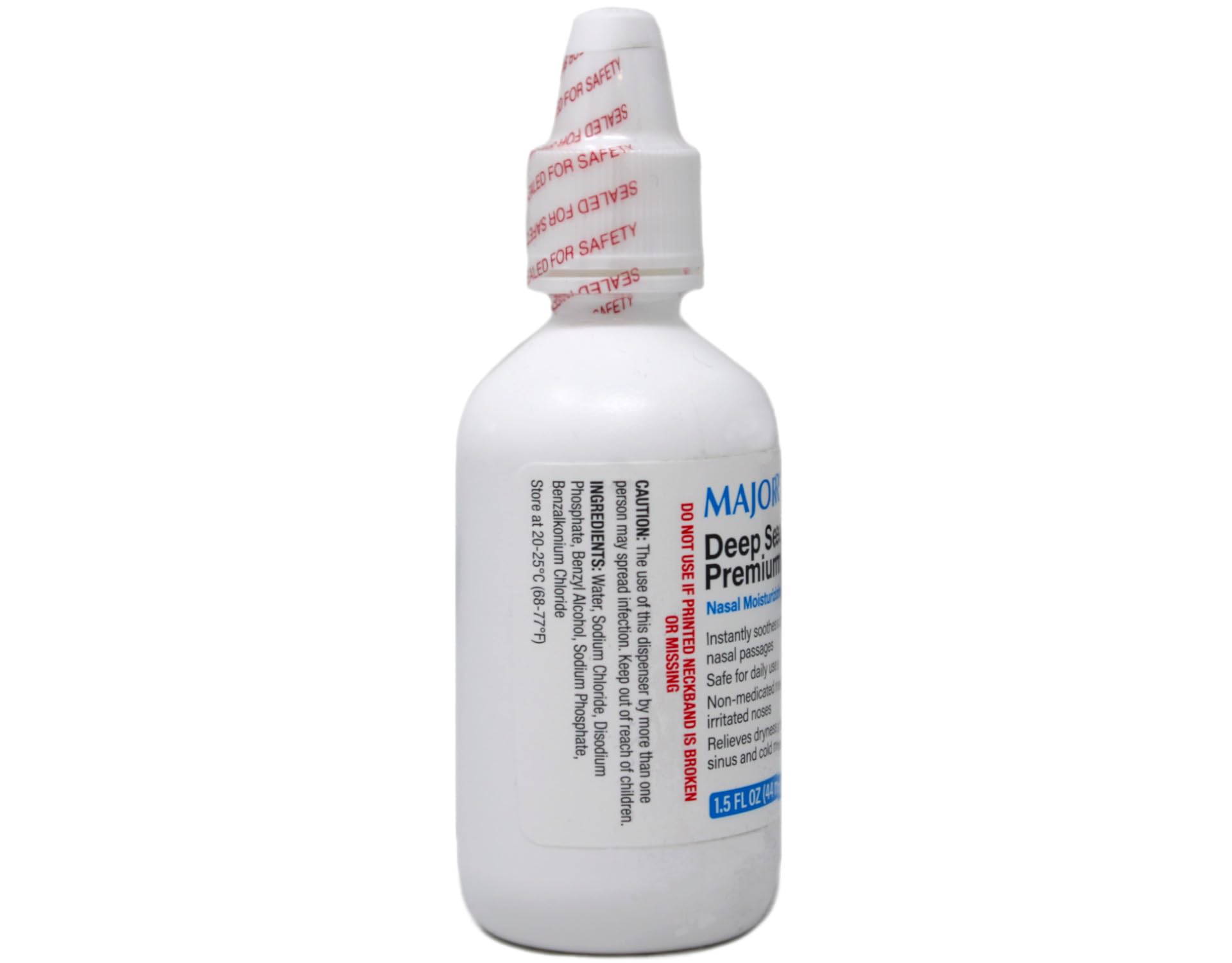 Major Rugby Labs nasal spray for allergy and cold congestion relief close up