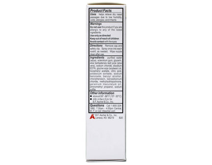 Ayr moisturizing saline nasal mist with aloe vera for sinus hydration