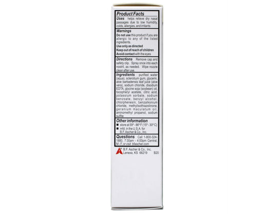 Ayr moisturizing saline nasal mist with aloe vera for sinus hydration