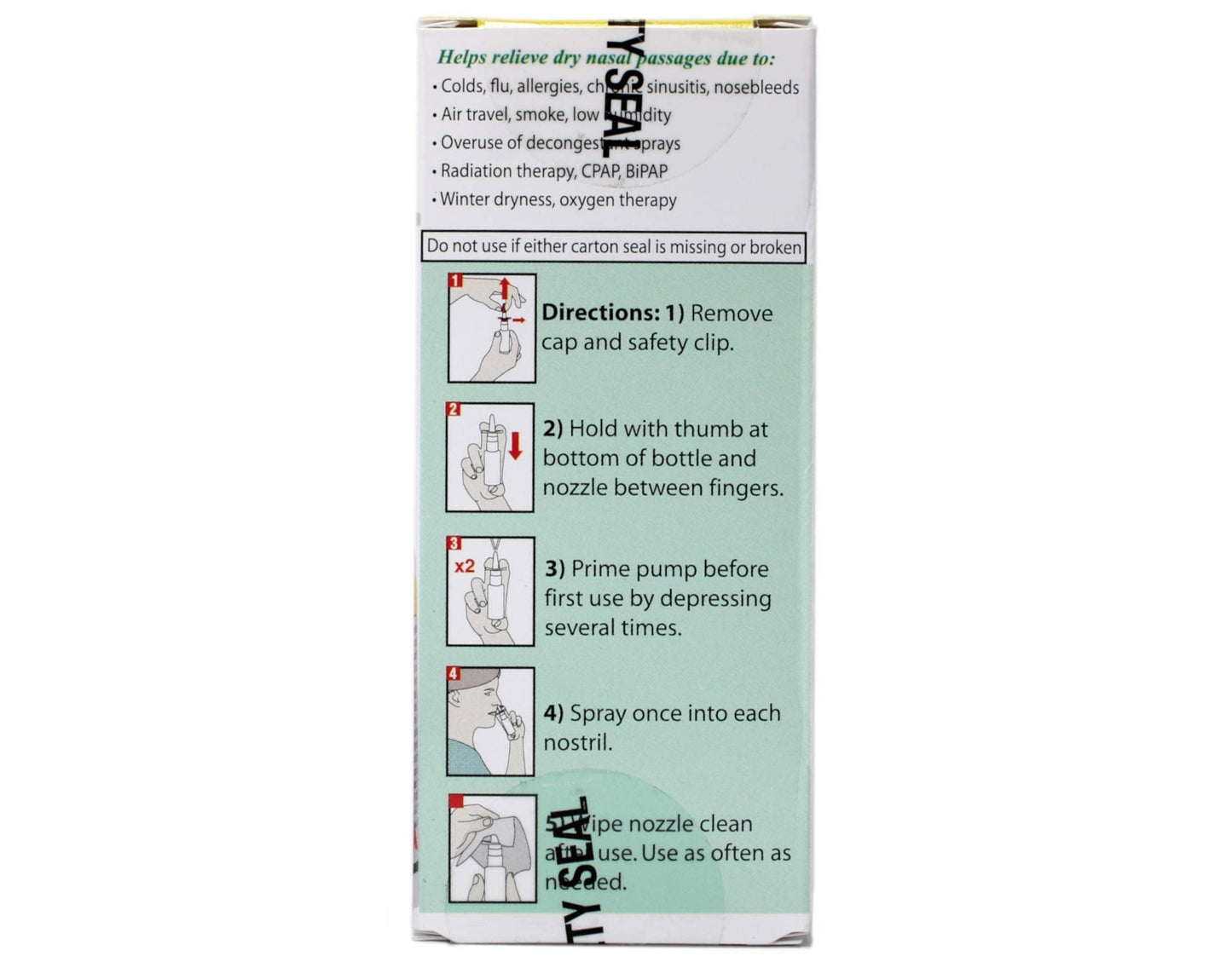 Ascher Ayr saline nasal gel zero point seven five ounce metered pump bottle