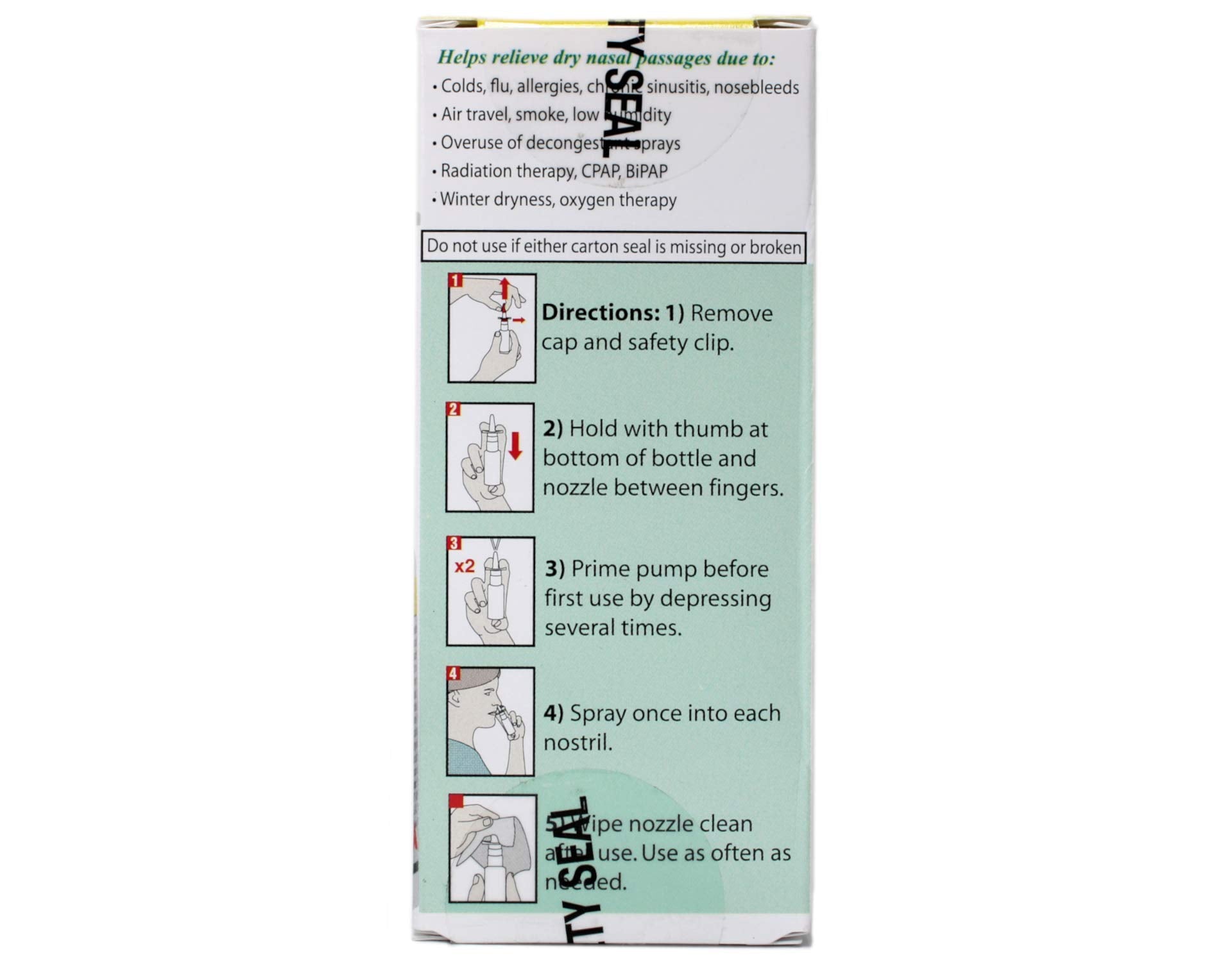 Ascher Ayr saline nasal gel zero point seven five ounce metered pump bottle