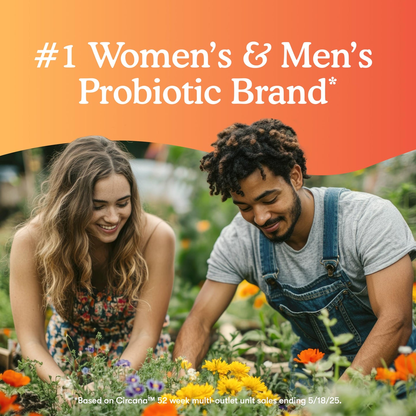 Back label of Garden of Life 3 in 1 Complete Probiotics showing full supplement facts ingredient list and 18 diverse strains