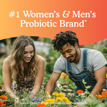 Back label of Garden of Life 3 in 1 Complete Probiotics showing full supplement facts ingredient list and 18 diverse strains