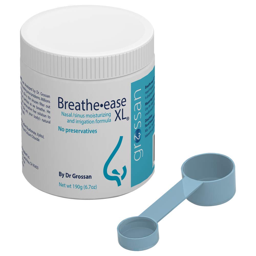 Authentic USA imported Grossan Breathe Ease XL 190 grams powder container for sinus health
