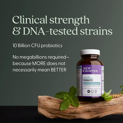 New Chapter Advanced Digestion probiotic capsules shelf stable benefits icon