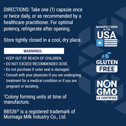 Life Extension Bifido GI Balance 60 capsules packaging highlighting the 2 billion CFU strength