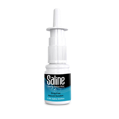Natural drug free sinus moisturizing spray thirty milliliters bottle