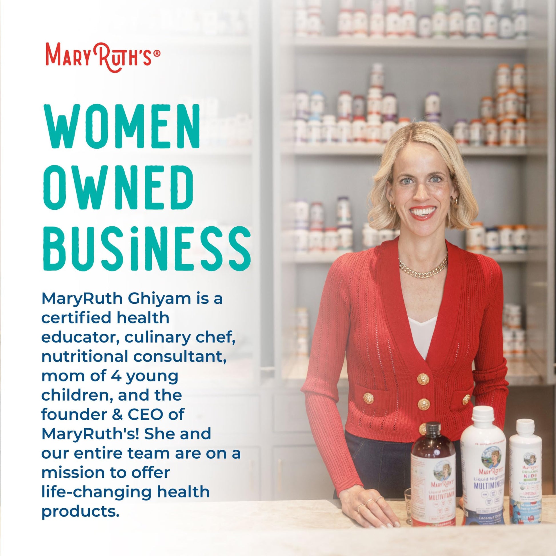 MaryRuth Organics non GMO gluten free 3 in 1 probiotic capsules for men and women