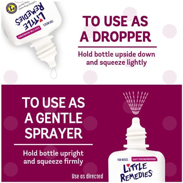 Little Remedies baby nasal spray twin pack imported from the United States for gentle mucus clearance