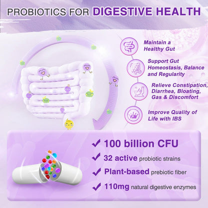 Side view of ZEBORA capsules bottle highlighting the 3 in 1 gut and urinary support