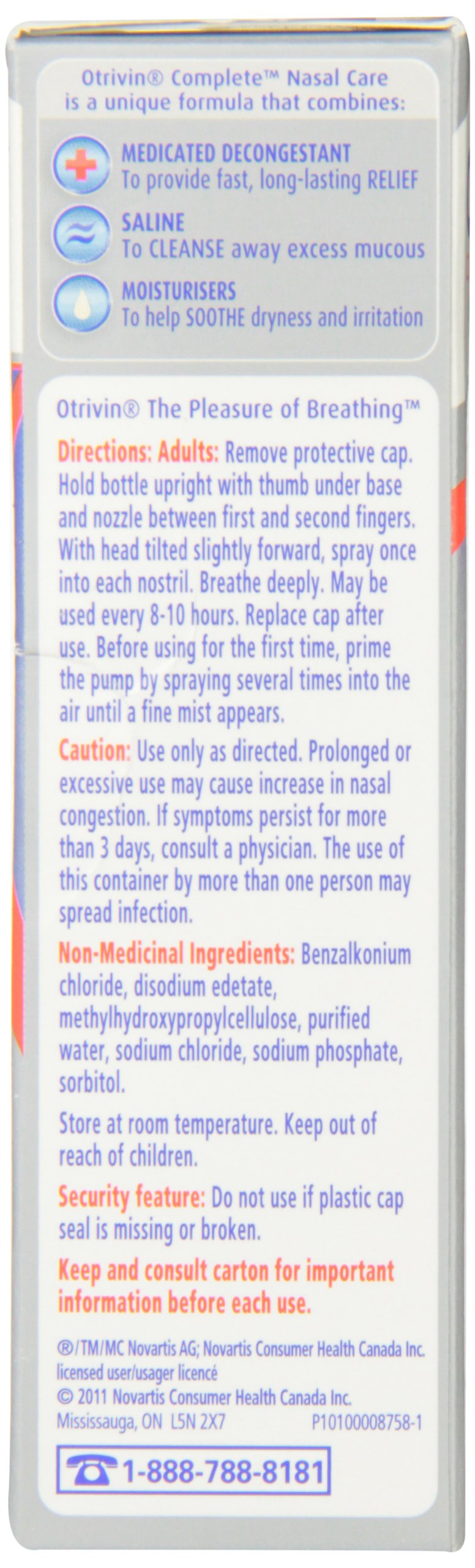 Rudra Retails authentic imported Otrivin complete nasal care spray 20ml packaging