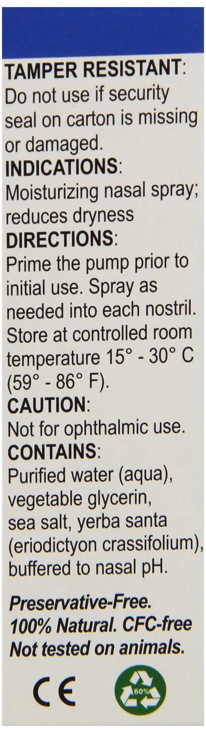 Pretz sea salt and yerba santa nasal mist for dry nose relief