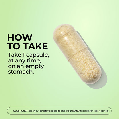 Authentic imported HUM skin and gut support vegetarian capsules packaging detail