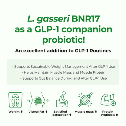 Side view of AceBiome BNRThin S30 vegetable capsules container highlighting the non-GMO and prebiotics formula.