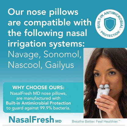 NASALFRESH MD replacement nasal pads close up highlighting the soft rubber material