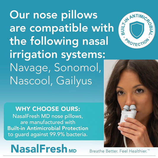 NASALFRESH MD replacement nasal pads close up highlighting the soft rubber material