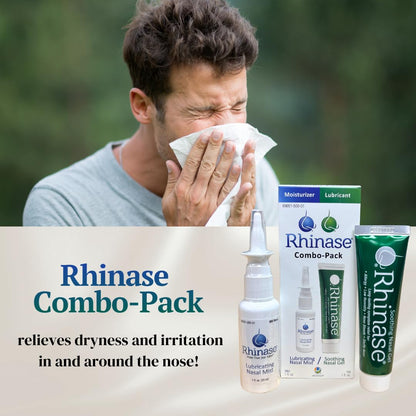 Rhinase Nasal Care kit displayed with authentic USA imported product packaging details for Indian buyers.