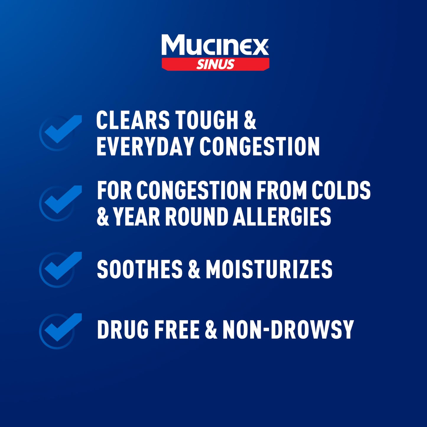 Mucinex non drowsy drug free saline nasal rinse with aloe and menthol for allergies