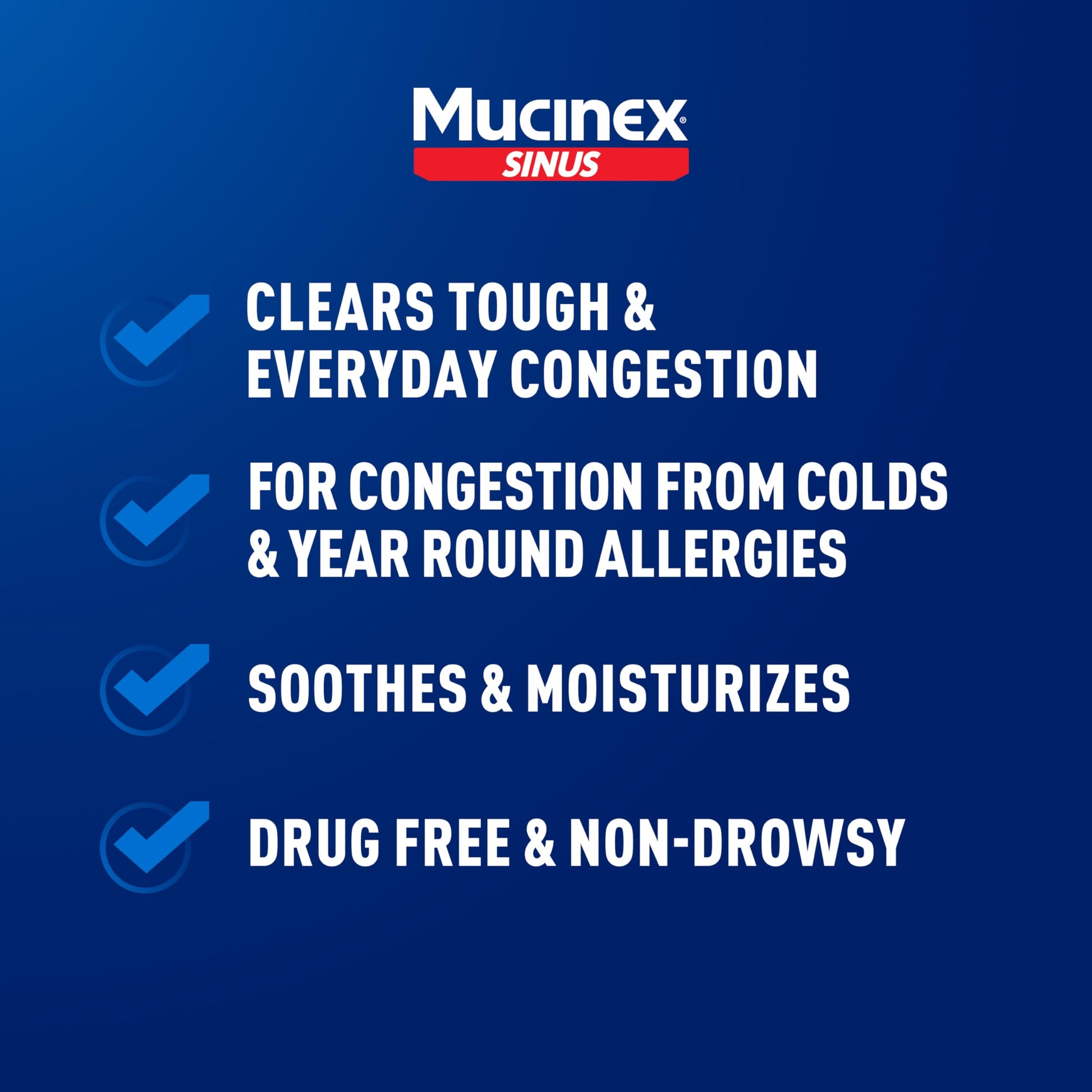 Mucinex non drowsy drug free saline nasal rinse with aloe and menthol for allergies