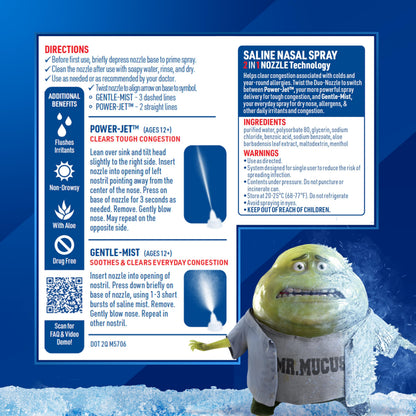 Mucinex cooling menthol sinus spray for adults and children above two years
