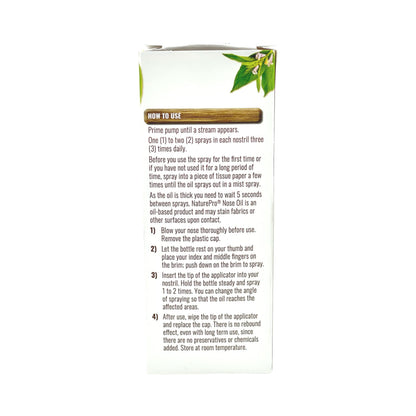 NaturePro non medicated nasal spray pump bottle for allergy and dryness comfort