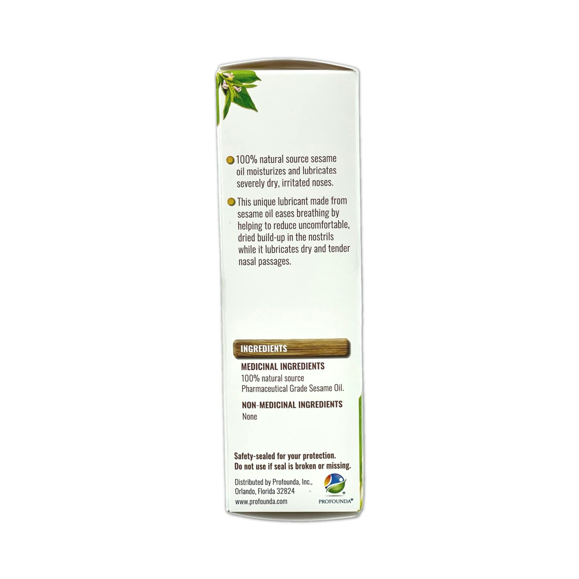 NaturePro natural sesame oil nasal mist for air conditioning dryness protection