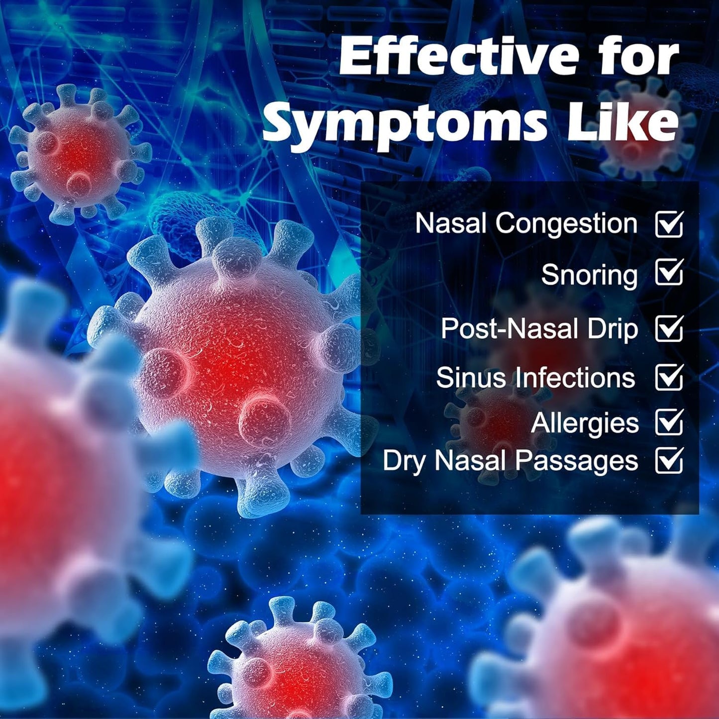 MAOEVER nasal wash salt packets next to a standard sinus squeeze bottle