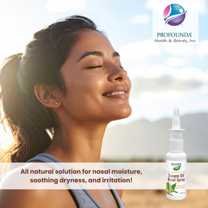 NaturePro natural nasal decongestant and emollient spray product display