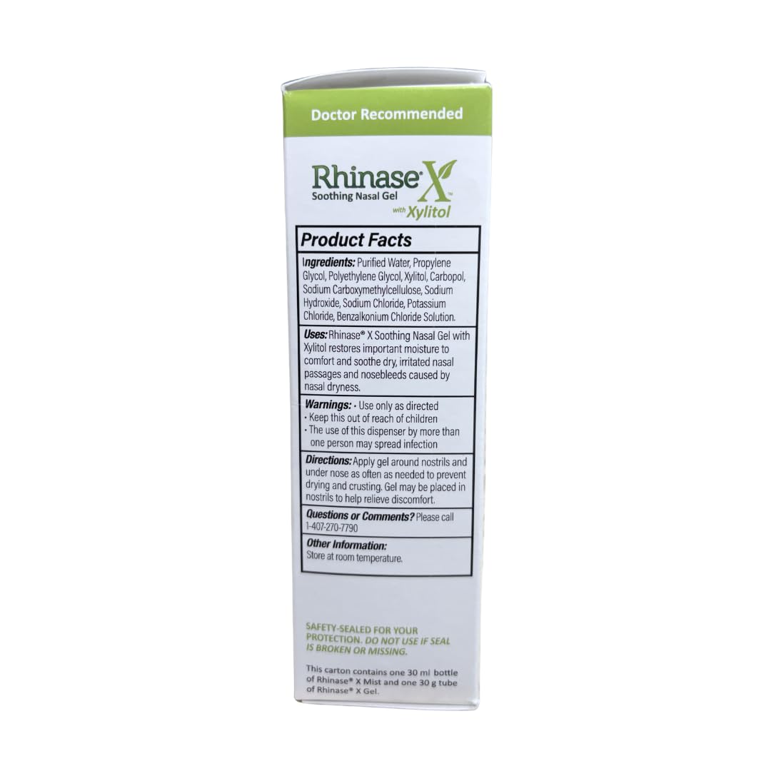 Mysticmuse Rhinase X thirty milliliter nasal mist spray bottle for congestion relief