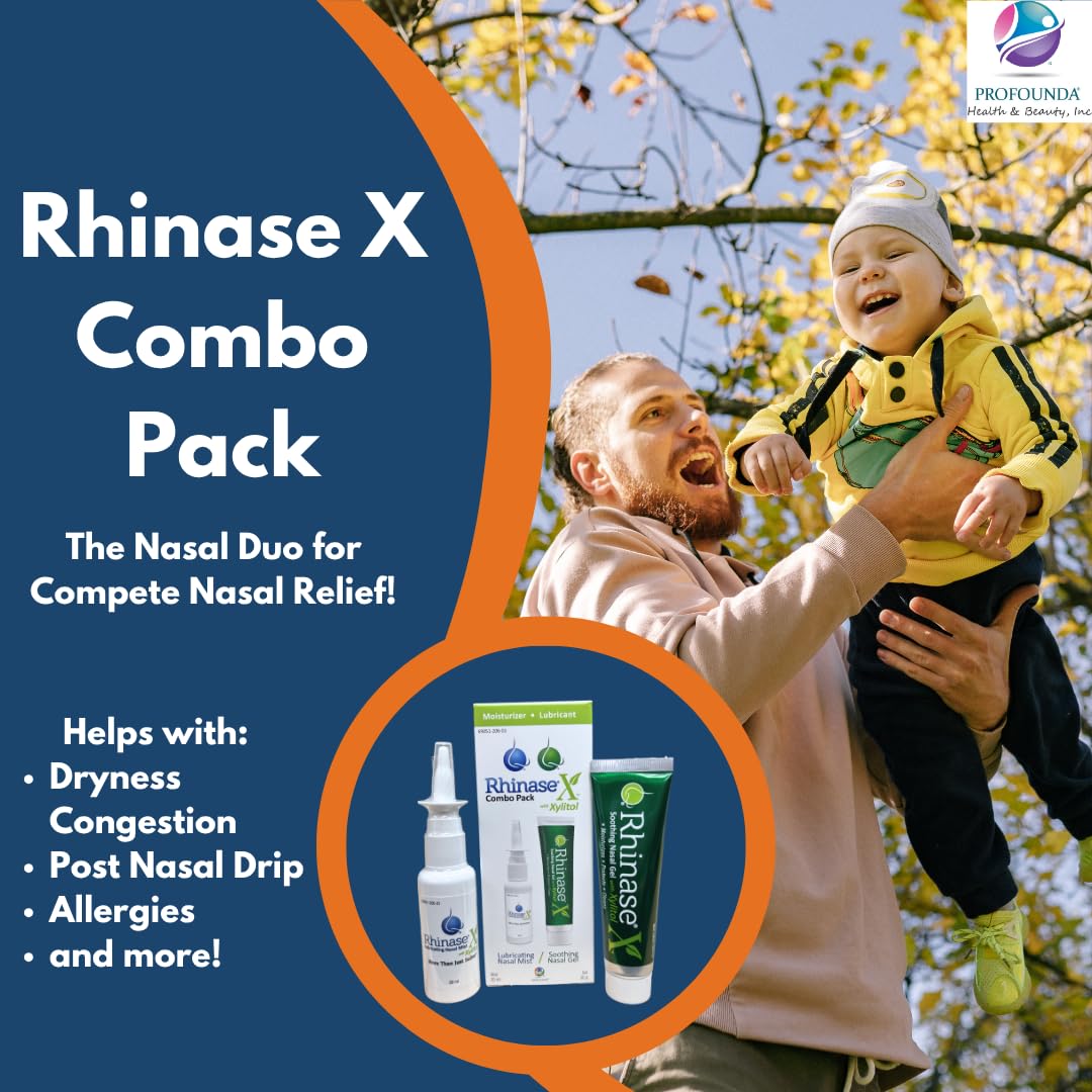 Drug free allergy relief nasal combo pack showing gel texture and spray mist