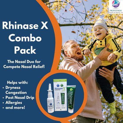 Drug free allergy relief nasal combo pack showing gel texture and spray mist
