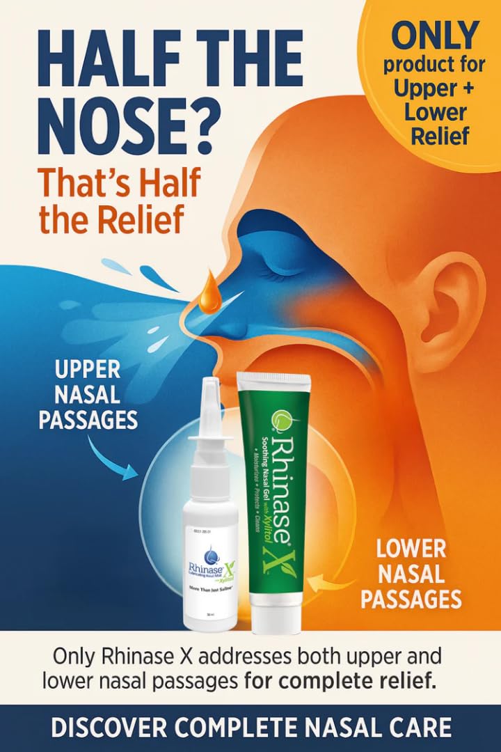 Premium imported nasal moisturizing system box back view with directions for use