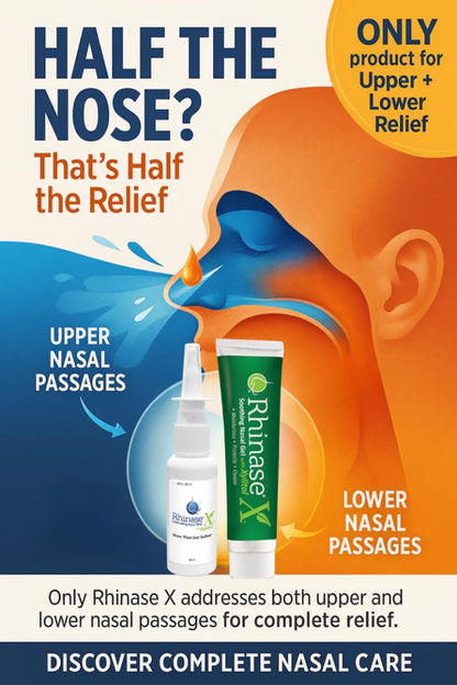 Premium imported nasal moisturizing system box back view with directions for use