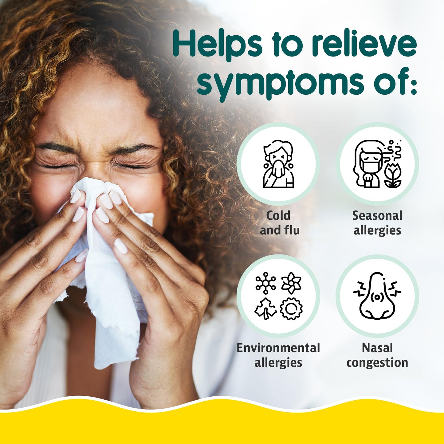 Non medicated hypertonic nasal spray for reducing nasal swelling from colds