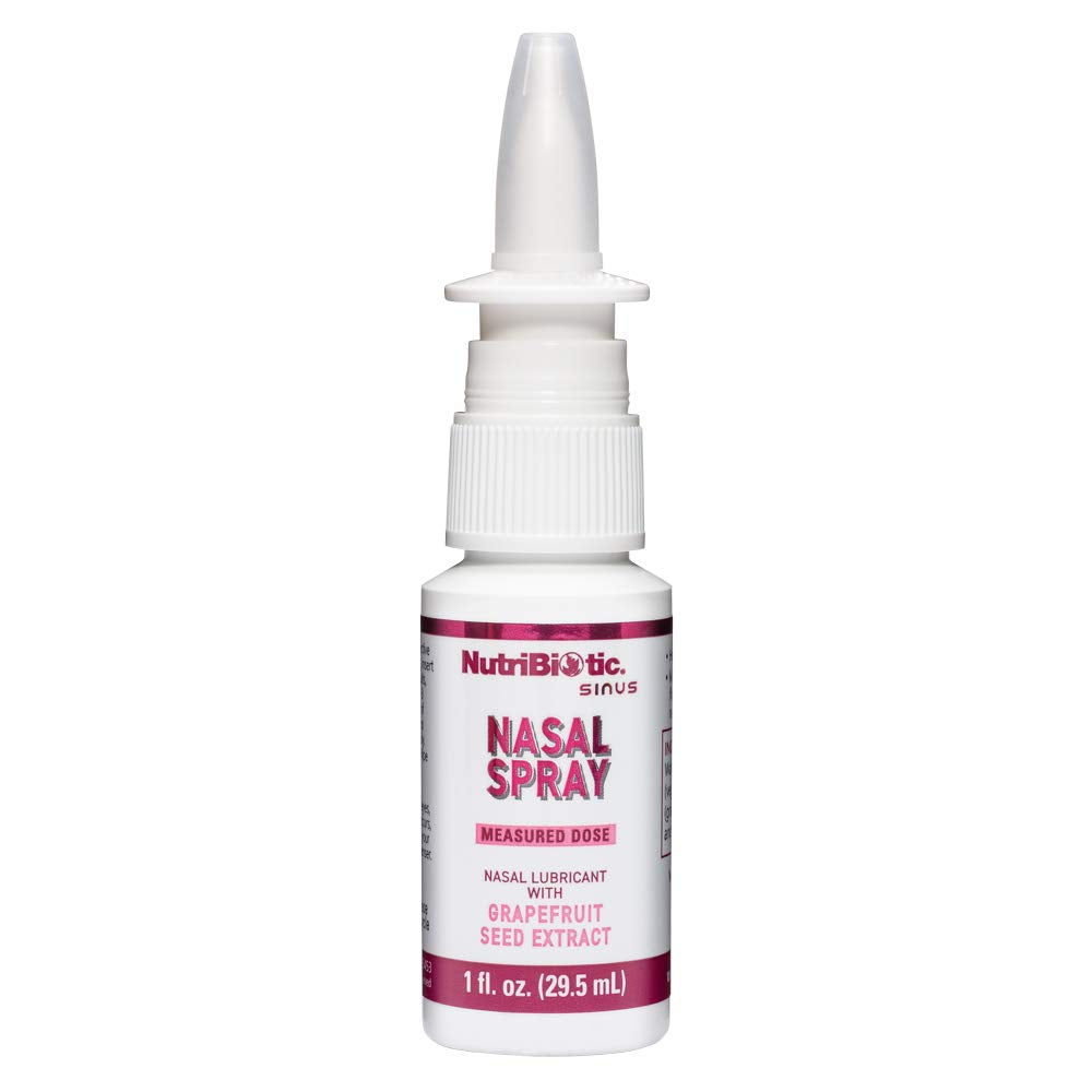 NutriBiotic Nasal Lubricant with Grapefruit Seed Extract displayed upright against a clean studio background.