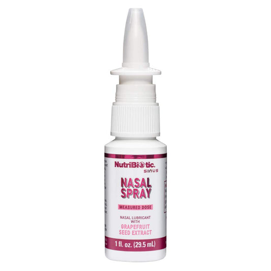 NutriBiotic Nasal Lubricant with Grapefruit Seed Extract displayed upright against a clean studio background.