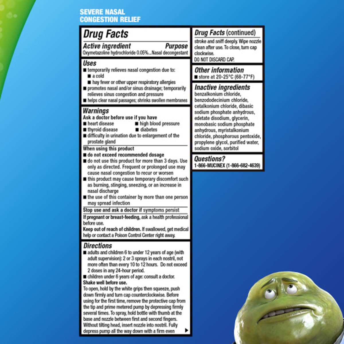 Mucinex over the counter nasal spray for adult sinus drainage support