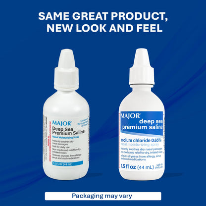 Major Deep Sea premium saline non medicated nasal spray for dry nose relief