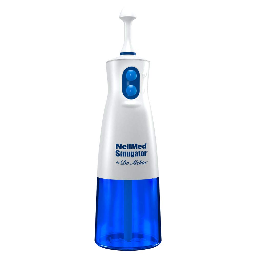 Authentic USA imported NeilMed nasal irrigator kit with three included AA batteries