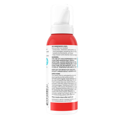Sudafed moisturizing nasal mist for dry noses showing full product bottle