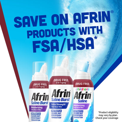 Afrin Saline Burst premium imported skincare and health product available on Rudra Retails