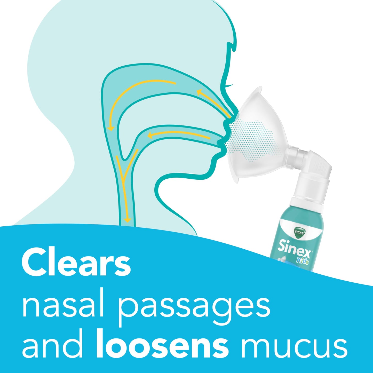 Authentic imported Vicks saline nasal mist for infants aged one month plus