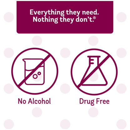 Infant nasal drops packaging highlighting the newborn safe and drug-free formulation details.