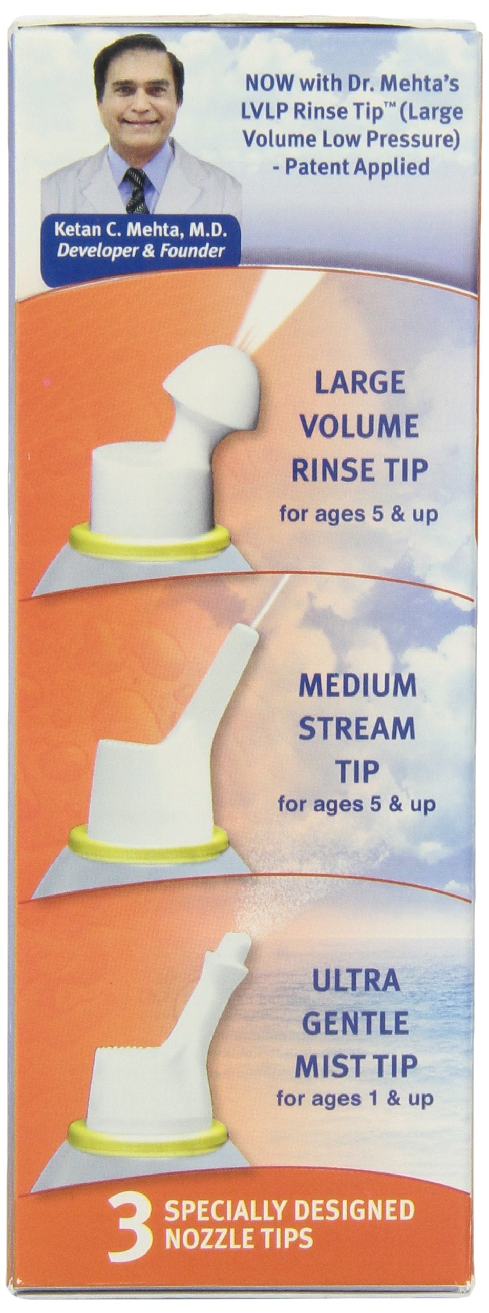 NeilMed drug free sterile saline spray for daily nasal hygiene maintenance