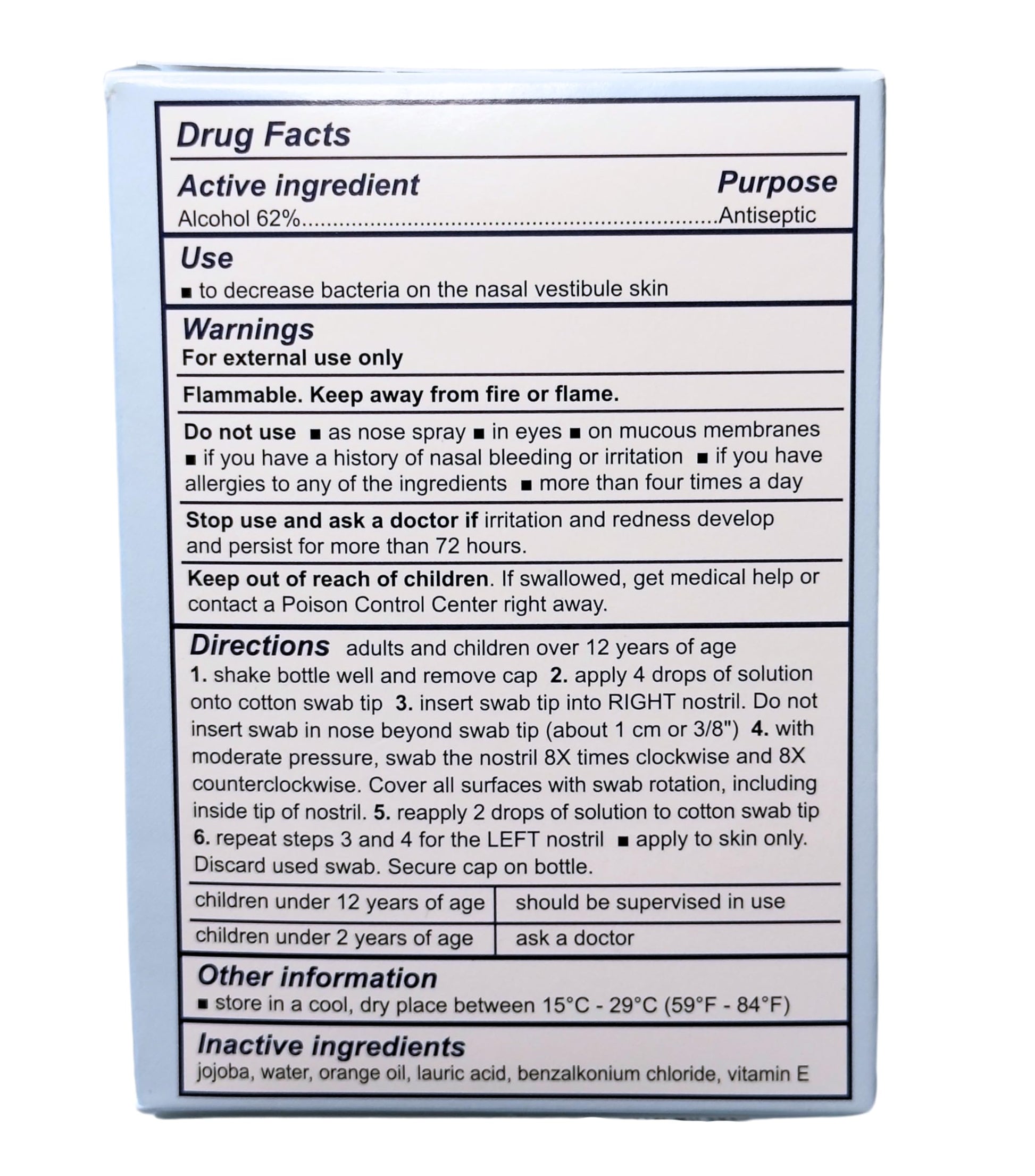 Hospital trusted Nozin antiseptic liquid bottle alongside application kit components