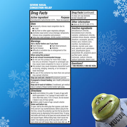 Mucinex Oxymetazoline Hydrochloride zero point zero five percent drug facts label