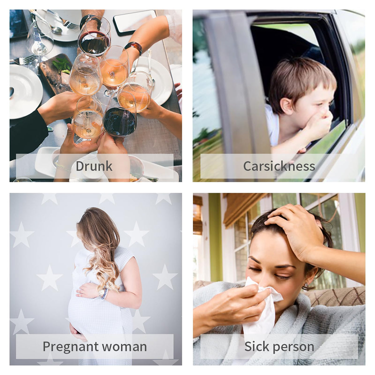 Pack of 40 travel sickness bags ideal for car motion sickness relief