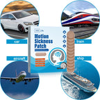 Authentic USA imported 369 Life herbal motion sickness patches displayed with skin toned design.
