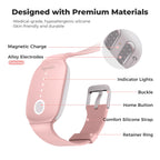 EmeTerm TEAS technology stimulator package contents including the hypoallergenic wrist strap.