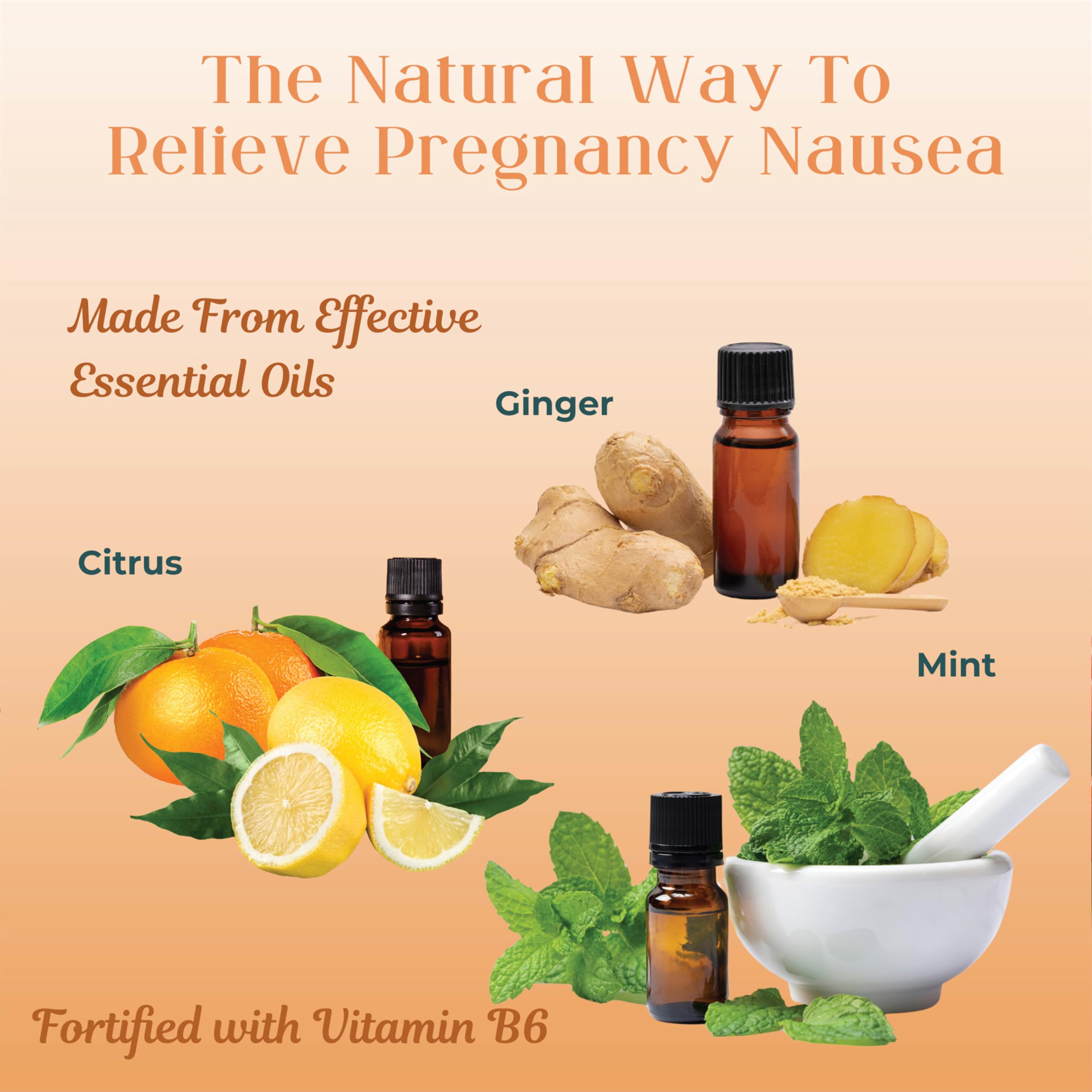 Three Lollies pregnancy nausea relief drops with Vitamin B6 in sour raspberry and sour lemon flavors.